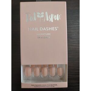 Red Aspen Nail Dashes- Kimberly's Sunday Sorbet NEW Short nails Pop on Manicure